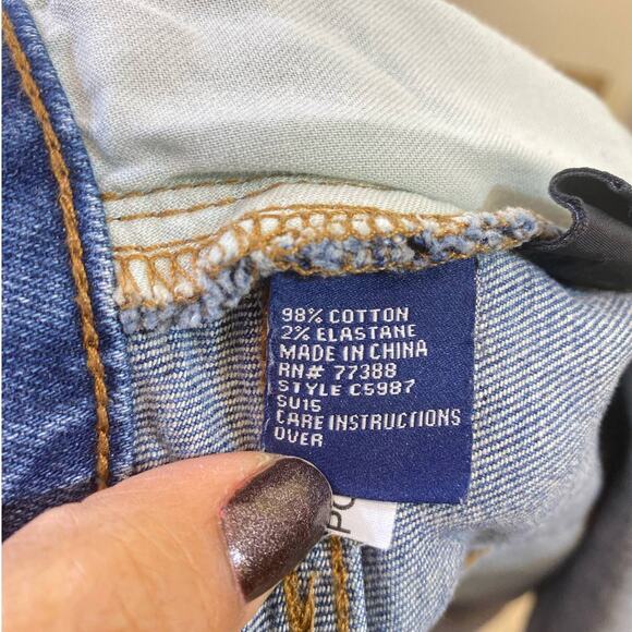 Madewell Denim Medium Wash Asymetrical Button Up Skirt 29 us - Picture 3 of 7